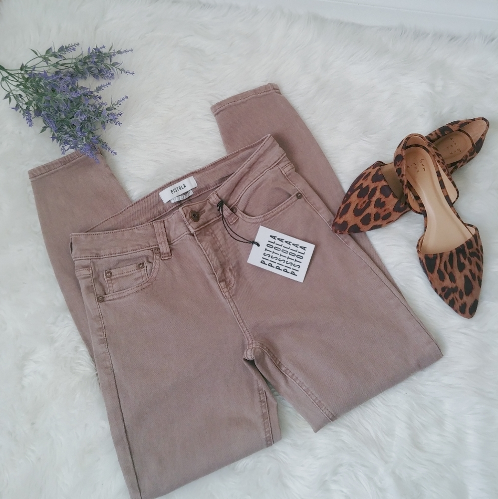 Pistola skinny jeans Brown NWT 27